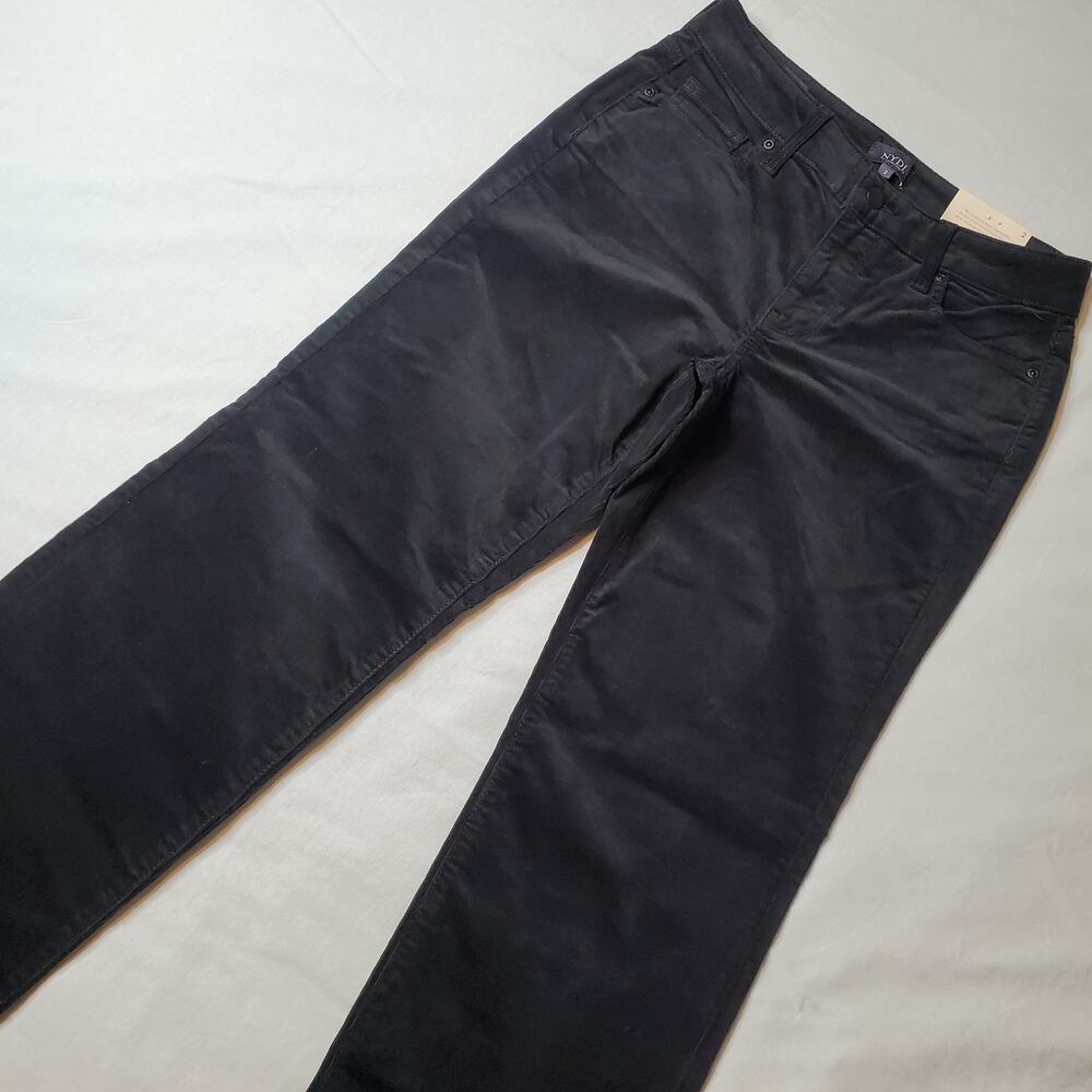 NYDJ Women's Size 2 NWT Marilyn Straight Leg Corduroy Pant Black MBCRMS2299